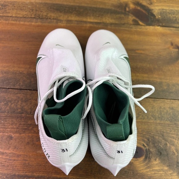 Nike Vapor Edge Pro 360 P Football Cleats White Green Men\'s 13 CV6345-103 Tulane main image 8